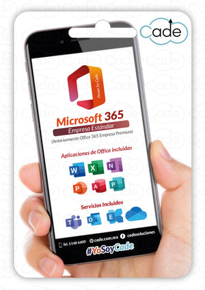 Microsoft 365 Empresa Estandar (anteriormente Office 365 Empresa Premium) - Cade Soluciones