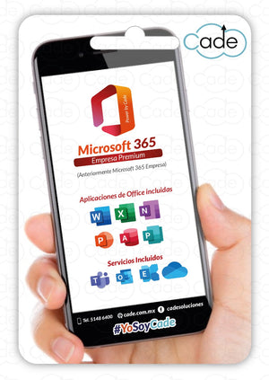 Microsoft 365 Empresa Premium (anteriormente Microsoft 365 Empresa - Cade Soluciones